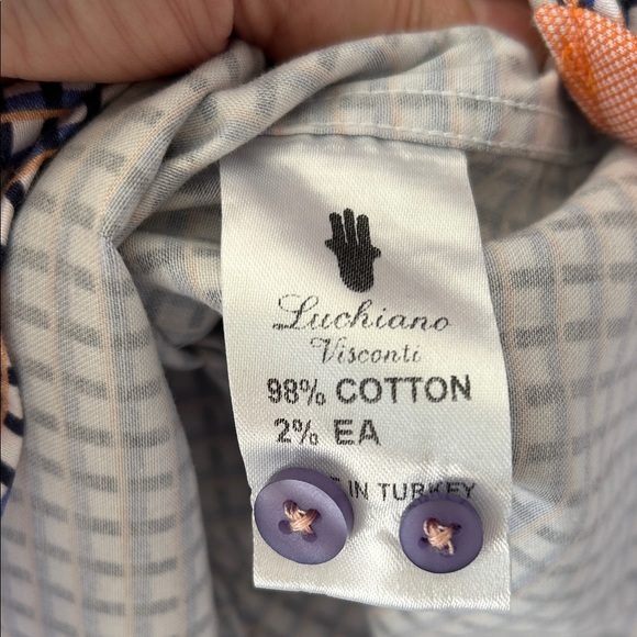 Men's Luchiano Visconti Checked Shirt size XL - Picture 9 of 10